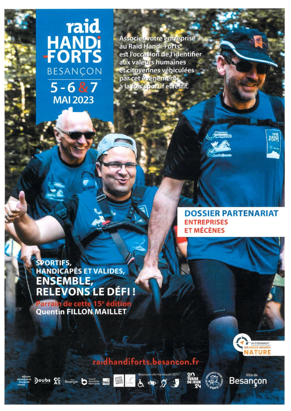 RAID HANDIFORTS BESANCON, les 05 06 et 07 MAI 2023 Solidarité Doubs