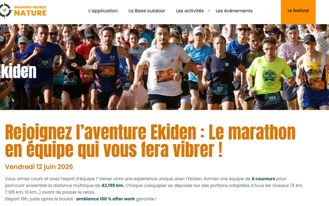 GRANDES HEURES NATURE : l&rsquo;aventure Ekiden