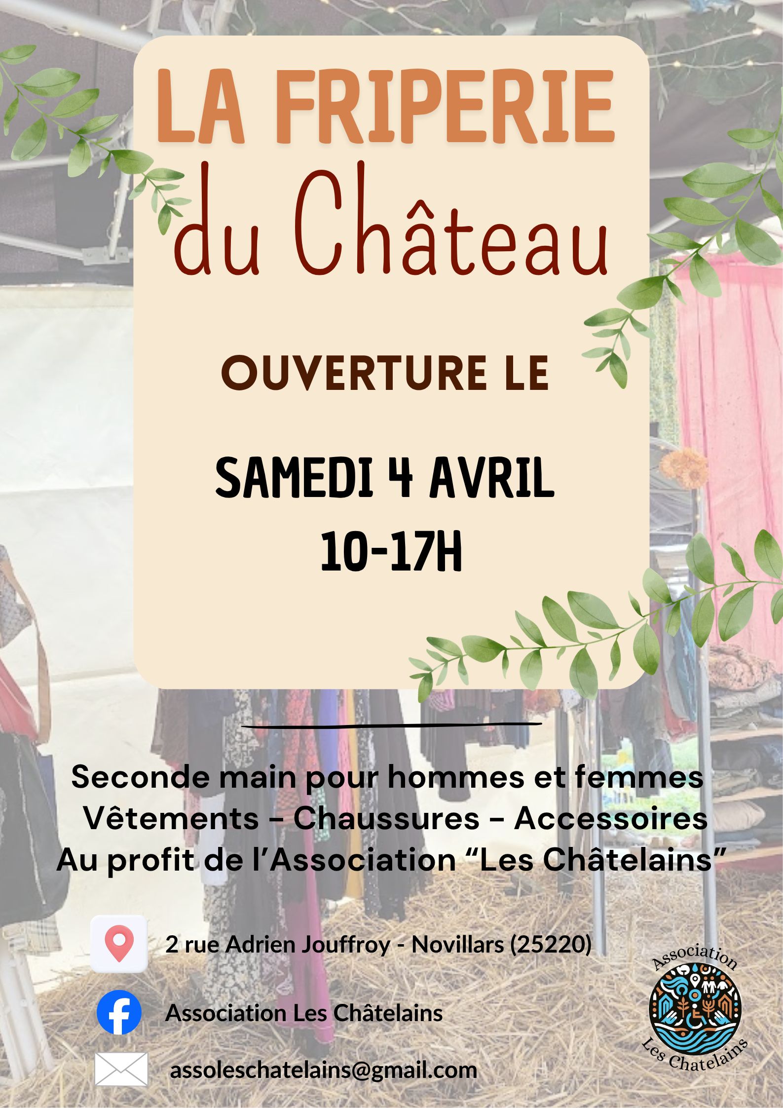 Affiche ouverture Frip avril 2026