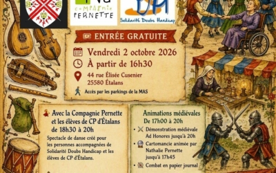Vendredi 02 OCTOBRE à partir de 16h30 : FANTASIE soirée médiévale à Etalans